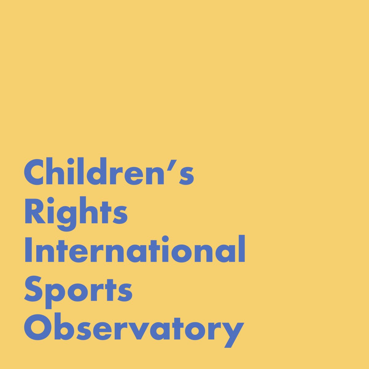 CRISO - Children's Rights International Sports Observatory